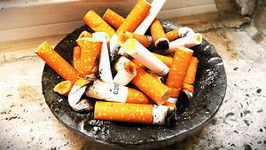 Stop Smoking. Ashtray